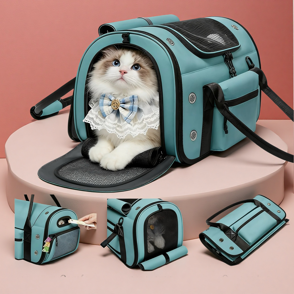 Dog Cat Pet Carrier, Portable and FoldableTravel Bag