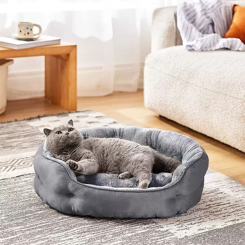 Luxury Fluffy Donut Cat &Dog Bed | Washable