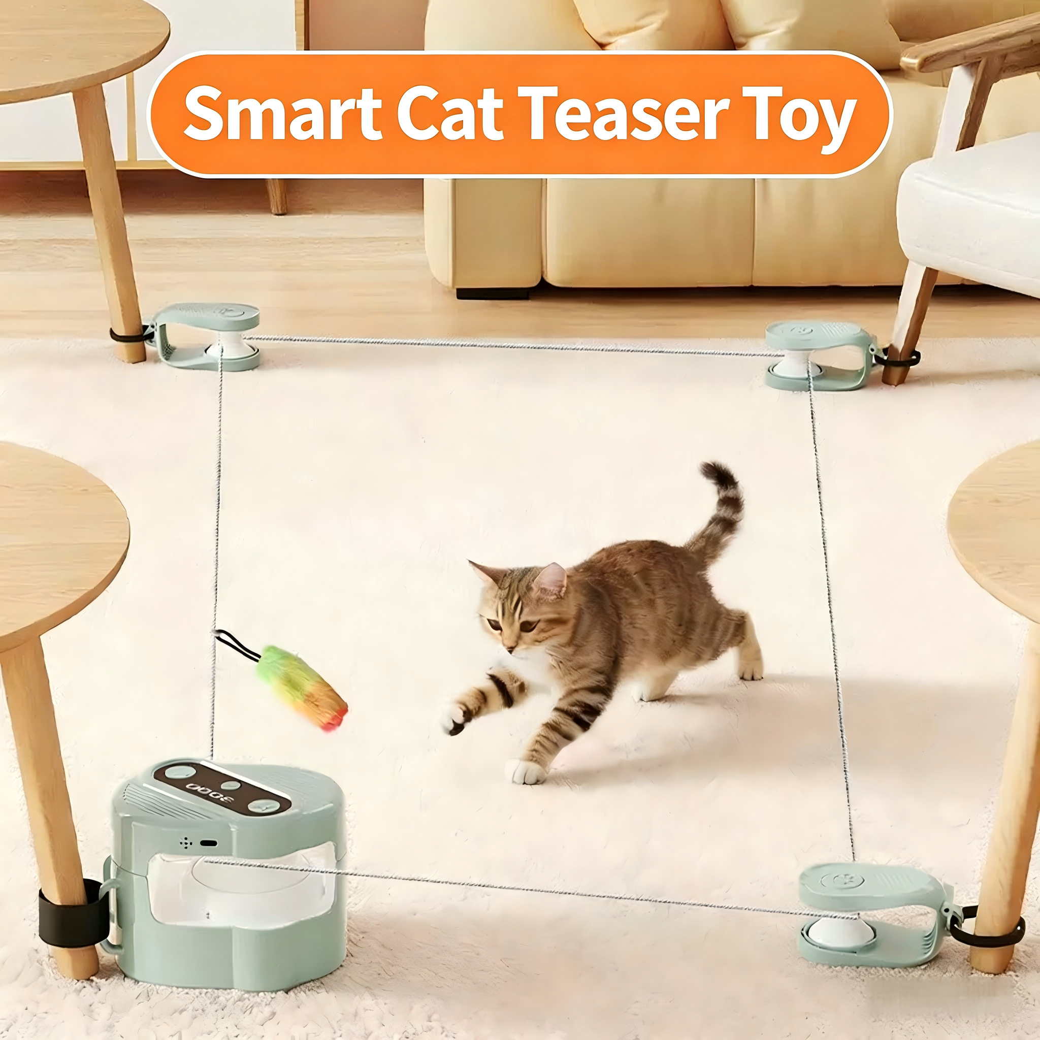 Interactive Cat Chaser Toy