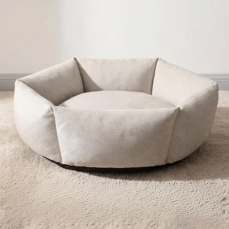 Cozy Hexagonal Pet Bed | Washable & Supportive