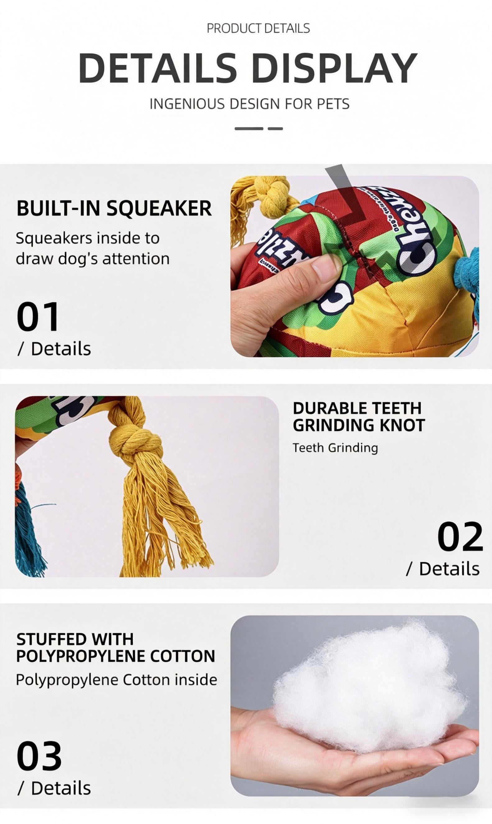 Chewzzlers Dog Rope Toy by DogLemi – Single Pack, 3 Designs Available