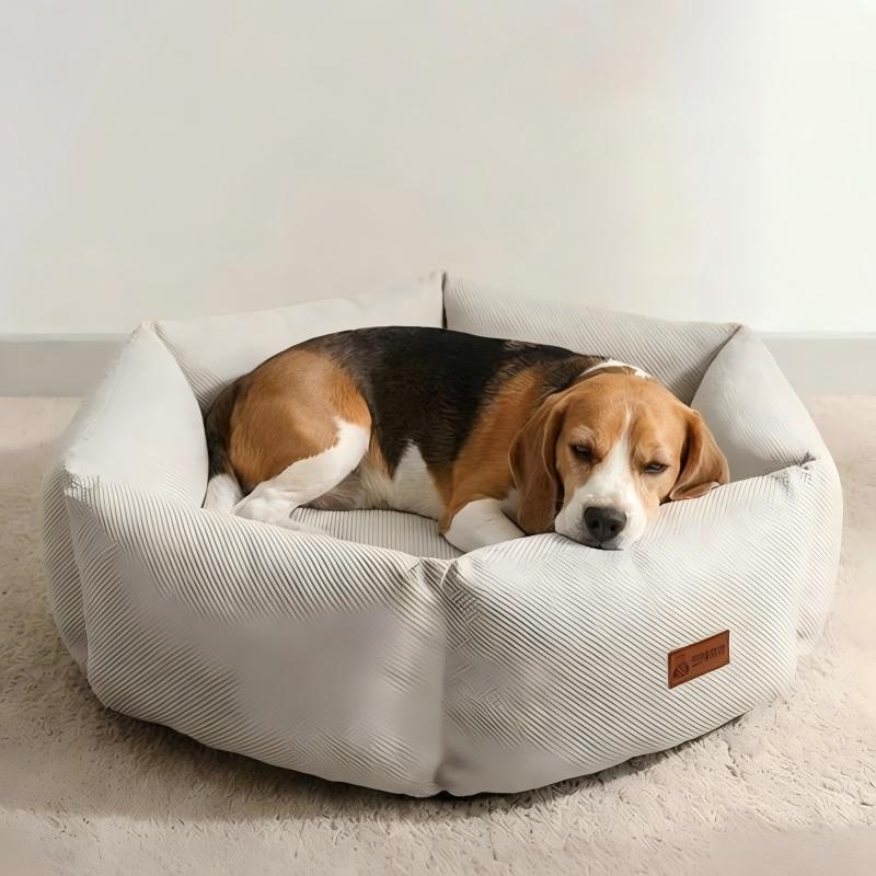 Cozy Hexagonal Pet Bed | Washable & Supportive