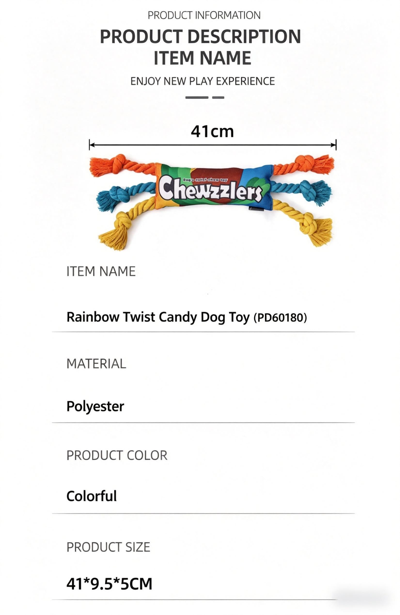 Chewzzlers Dog Rope Toy by DogLemi – Single Pack, 3 Designs Available