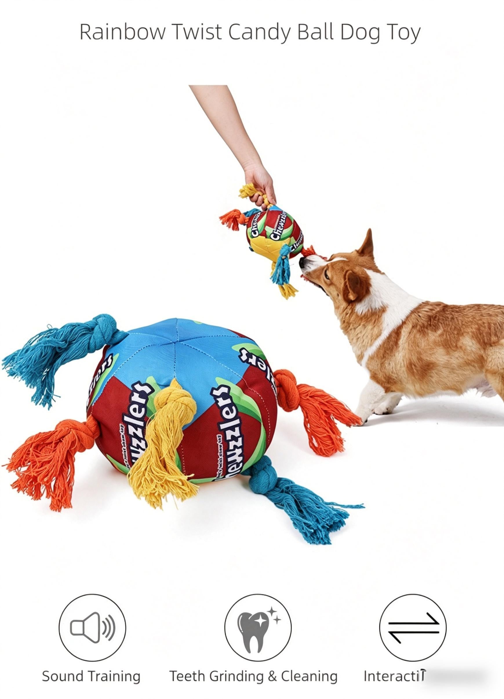 Chewzzlers Dog Rope Toy by DogLemi – Single Pack, 3 Designs Available